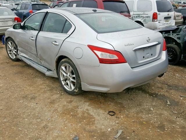 1N4AA51EX9C802176 - 2009 NISSAN MAXIMA S SILVER photo 3