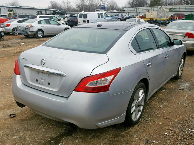 1N4AA51EX9C802176 - 2009 NISSAN MAXIMA S SILVER photo 4