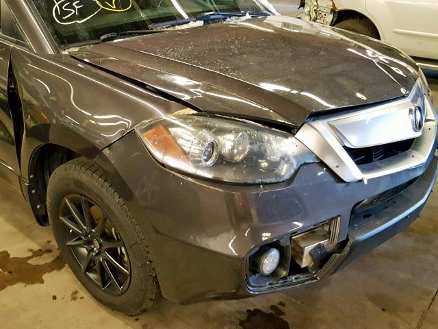 5J8TB1H28AA002739 - 2010 ACURA RDX BROWN photo 9