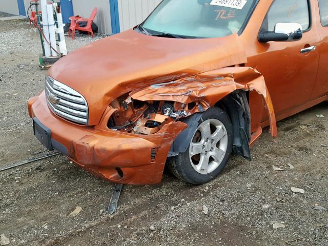 3GNDA23D76S574712 - 2006 CHEVROLET HHR LT ORANGE photo 9