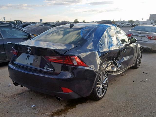 JTHBA1D29G5014689 - 2016 LEXUS IS 200T BLACK photo 4