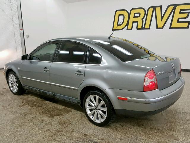 WVWRH63B33P033022 - 2003 VOLKSWAGEN PASSAT GLX GRAY photo 3