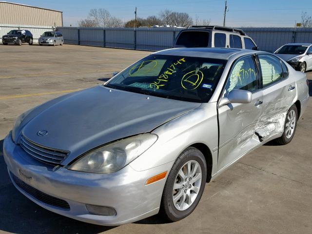 JTHBF30G020039856 - 2002 LEXUS ES 300 SILVER photo 2