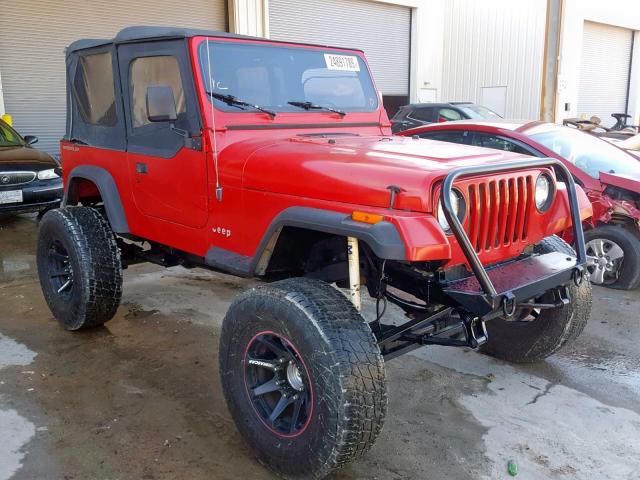 1J4FY19P4SP307930 - 1995 JEEP WRANGLER / RED photo 1