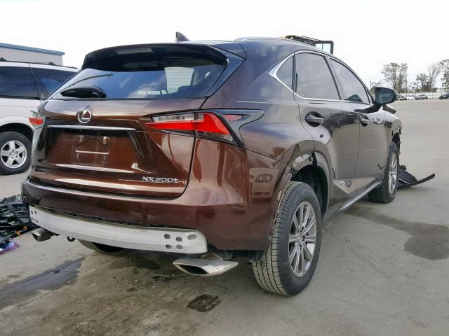 JTJYARBZ5G2022989 - 2016 LEXUS NX 200T BROWN photo 4