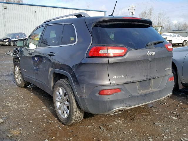 1C4PJMDS9FW716917 - 2015 JEEP CHEROKEE L GRAY photo 3