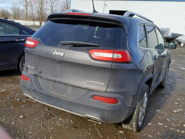 1C4PJMDS9FW716917 - 2015 JEEP CHEROKEE L GRAY photo 4