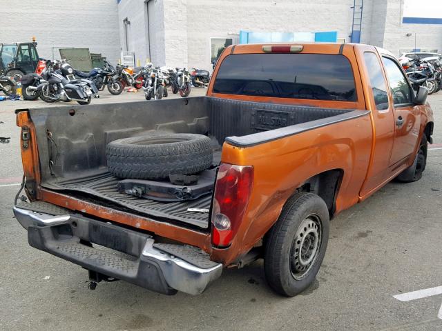 1GCCS196148123155 - 2004 CHEVROLET COLORADO ORANGE photo 4