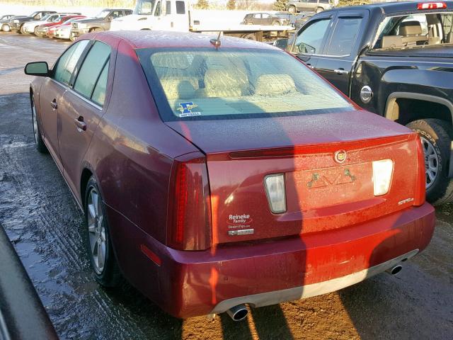 1G6DC67A170126388 - 2007 CADILLAC STS RED photo 3