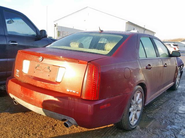 1G6DC67A170126388 - 2007 CADILLAC STS RED photo 4