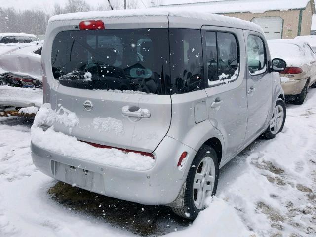 JN8AZ28R89T131234 - 2009 NISSAN CUBE BASE SILVER photo 4