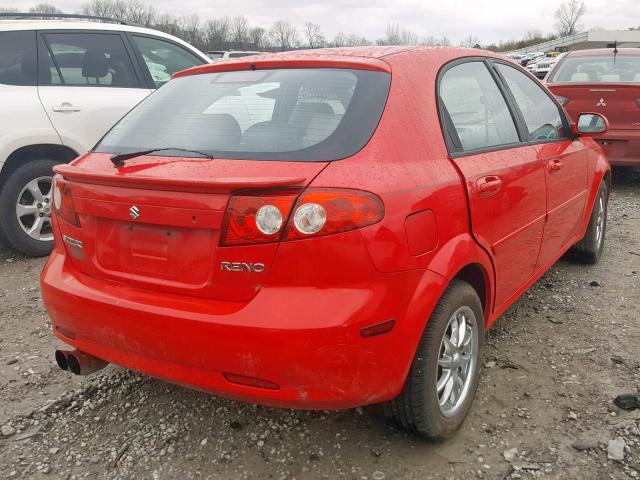 KL5JD66Z17K605540 - 2007 SUZUKI RENO BASE RED photo 4