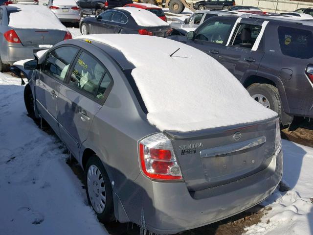 3N1AB6AP3CL758695 - 2012 NISSAN SENTRA 2.0 SILVER photo 3