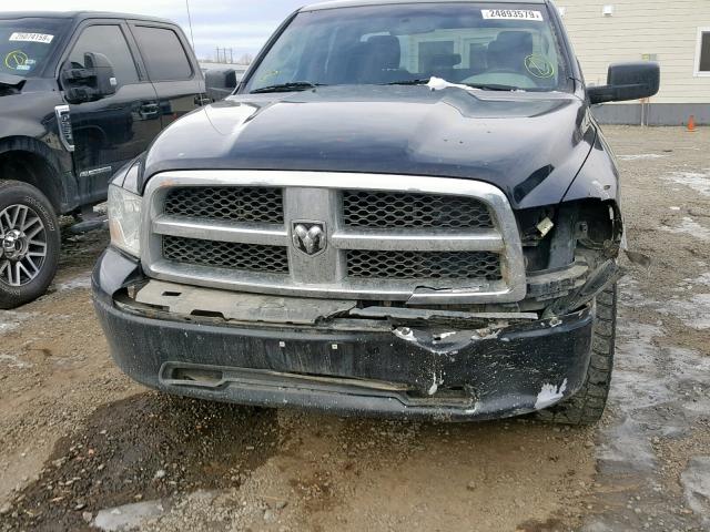 1D7RV1GT5BS640197 - 2011 DODGE RAM 1500 BLACK photo 9