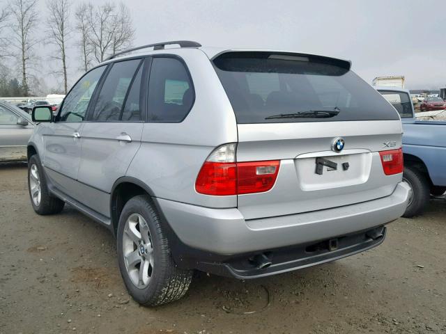 5UXFA13584LU23089 - 2004 BMW X5 3.0I SILVER photo 3