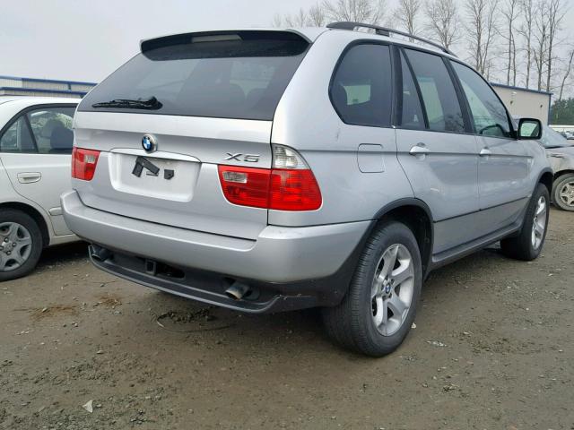 5UXFA13584LU23089 - 2004 BMW X5 3.0I SILVER photo 4