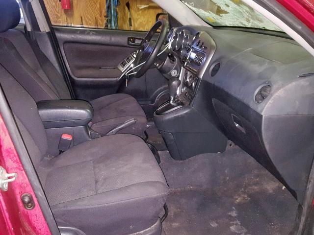 5Y2SL62864Z420451 - 2004 PONTIAC VIBE წითელი ფოტო 5