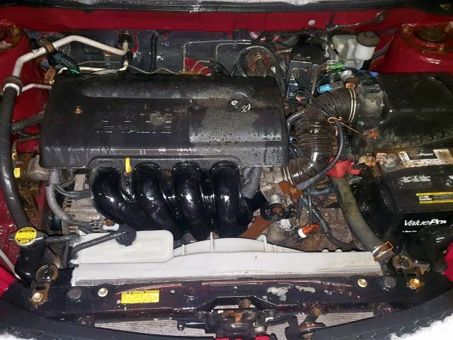 5Y2SL62864Z420451 - 2004 PONTIAC VIBE წითელი ფოტო 7