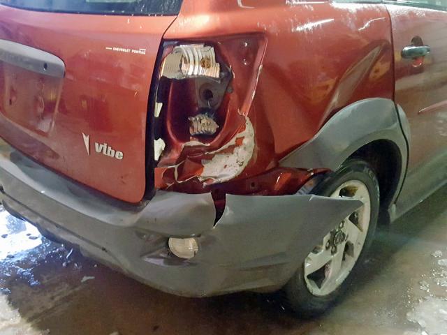 5Y2SL62864Z420451 - 2004 PONTIAC VIBE წითელი ფოტო 9