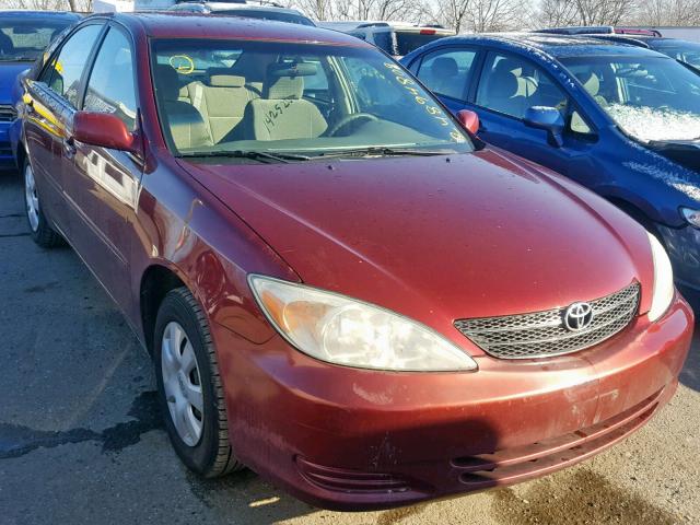 4T1BE32K53U162404 - 2003 TOYOTA CAMRY LE RED photo 1