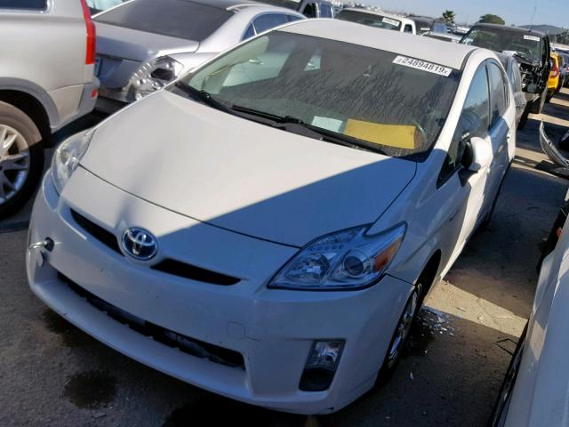 JTDKN3DU7A1174233 - 2010 TOYOTA PRIUS WHITE photo 2