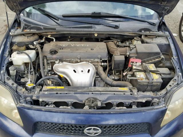 JTKDE167980239211 - 2008 TOYOTA SCION TC ლურჯი ფოტო 7