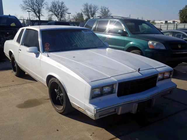 1G1GZ37H6GR103858 - 1986 CHEVROLET MONTE CARL WHITE photo 1