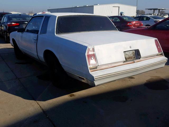 1G1GZ37H6GR103858 - 1986 CHEVROLET MONTE CARL WHITE photo 3