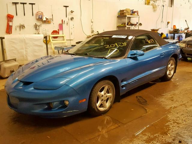 2G2FS32K3X2209735 - 1999 PONTIAC FIREBIRD BLUE photo 2