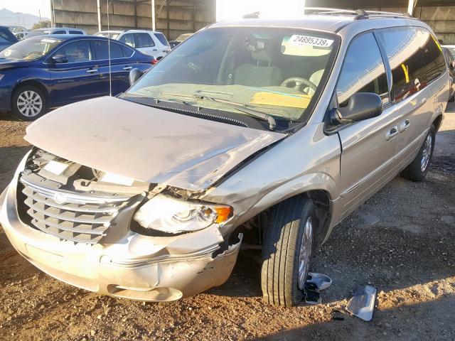 2A8GP64L56R798388 - 2006 CHRYSLER TOWN & COU GOLD photo 2