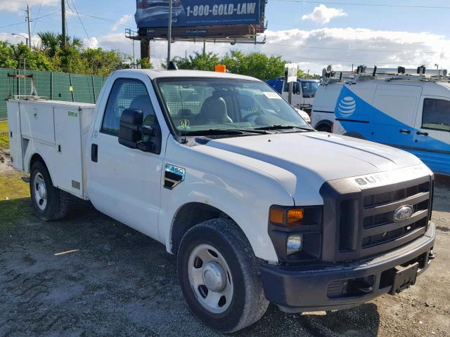 1FDSF30538EC15810 - 2008 FORD F350 SRW S WHITE photo 1