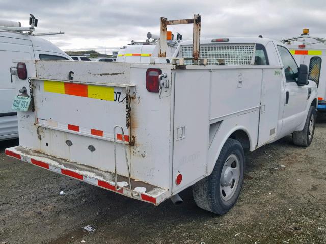 1FDSF30538EC15810 - 2008 FORD F350 SRW S WHITE photo 4