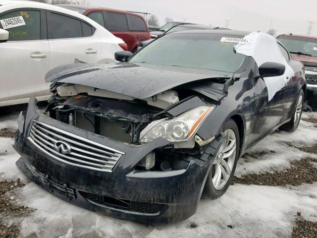 JNKCV64F39M652518 - 2009 INFINITI G37 BLACK photo 2