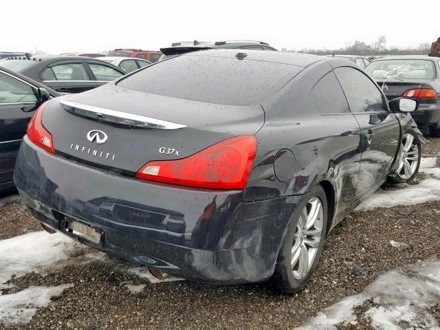 JNKCV64F39M652518 - 2009 INFINITI G37 BLACK photo 4