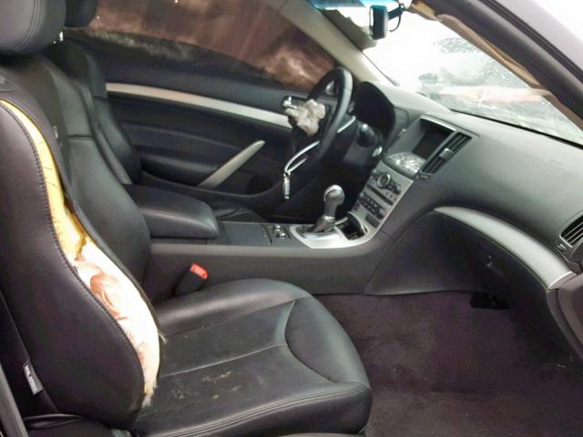 JNKCV64F39M652518 - 2009 INFINITI G37 BLACK photo 5