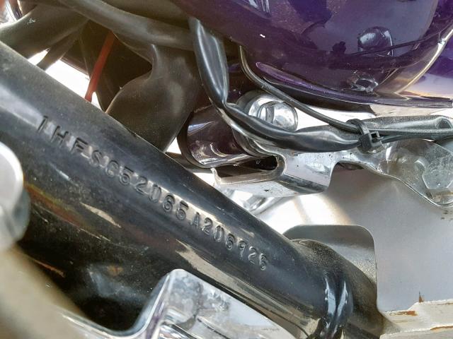 1HFSC52065A206926 - 2005 HONDA VT1300 S PURPLE photo 10