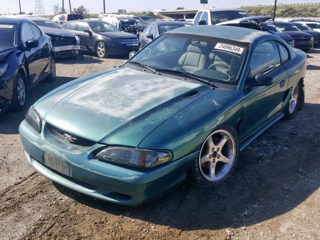 1FALP42X6TF119821 - 1996 FORD MUSTANG GT GREEN photo 2