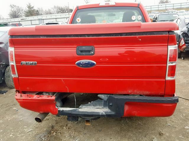 1FTMF1CW0AKB22840 - 2010 FORD F150 RED photo 6