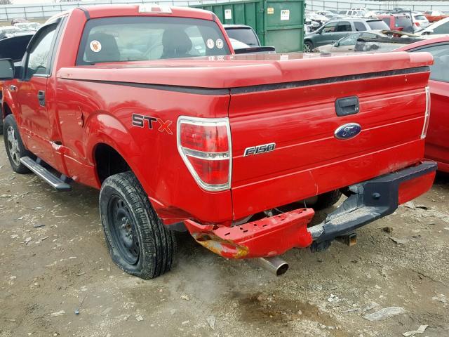 1FTMF1CW0AKB22840 - 2010 FORD F150 RED photo 9