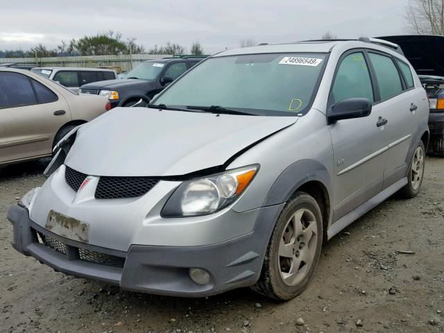 5Y2SL62874Z460487 - 2004 PONTIAC VIBE SILVER photo 2