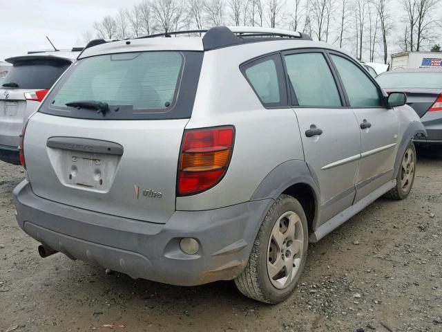 5Y2SL62874Z460487 - 2004 PONTIAC VIBE SILVER photo 4