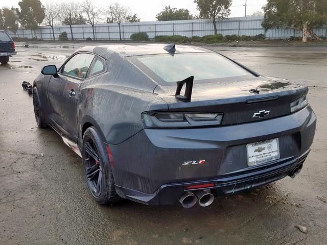 1G1FJ1R61J0170060 - 2018 CHEVROLET CAMARO ZL1 GRAY photo 3