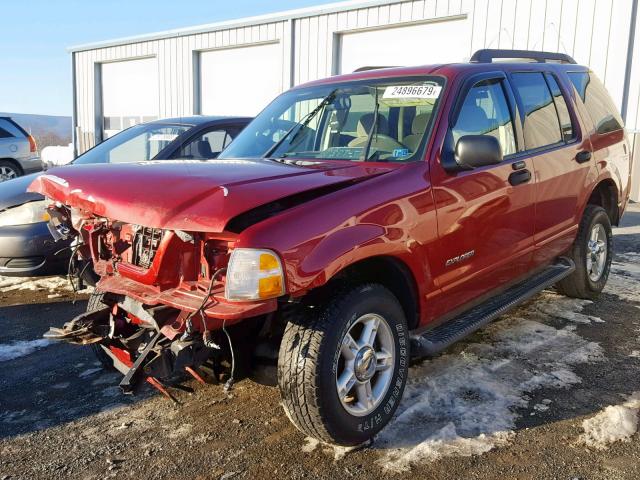 1FMZU73W15UA46338 - 2005 FORD EXPLORER X RED photo 2