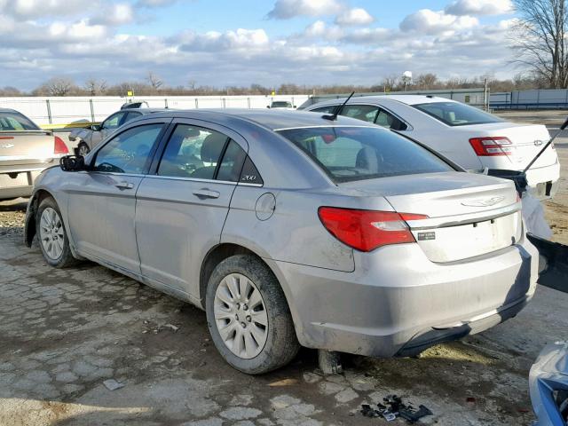 1C3CCBABXDN646787 - 2013 CHRYSLER 200 LX SILVER photo 3