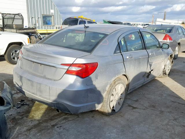 1C3CCBABXDN646787 - 2013 CHRYSLER 200 LX SILVER photo 4