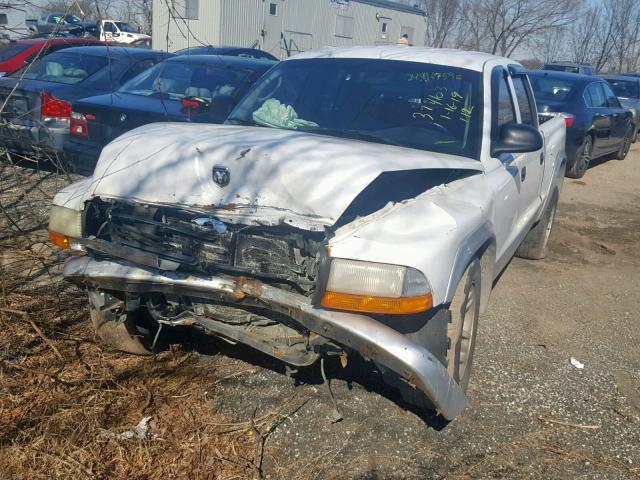 1D7HL48N93S174391 - 2003 DODGE DAKOTA QUA WHITE photo 2