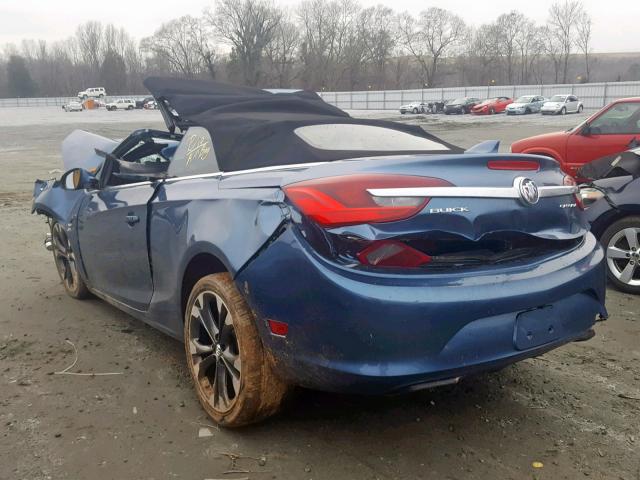 W04WH3N50HG101996 - 2017 BUICK CASCADA PR BLUE photo 3