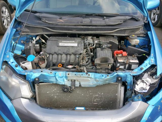 JHMZE2H55AS032127 - 2010 HONDA INSIGHT LX BLUE photo 7