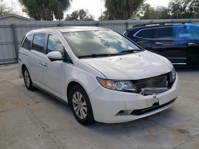 5FNRL5H45EB125202 - 2014 HONDA ODYSSEY EX WHITE photo 1