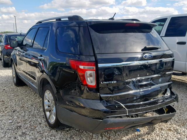 1FM5K7F87FGB49183 - 2015 FORD EXPLORER L CHARCOAL photo 3